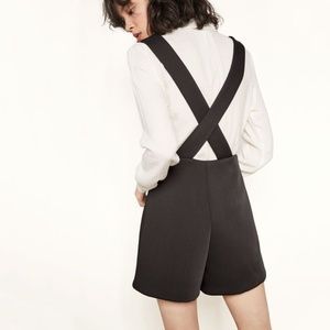 NWOT Maje Black India Plunge Short Romper - EU40